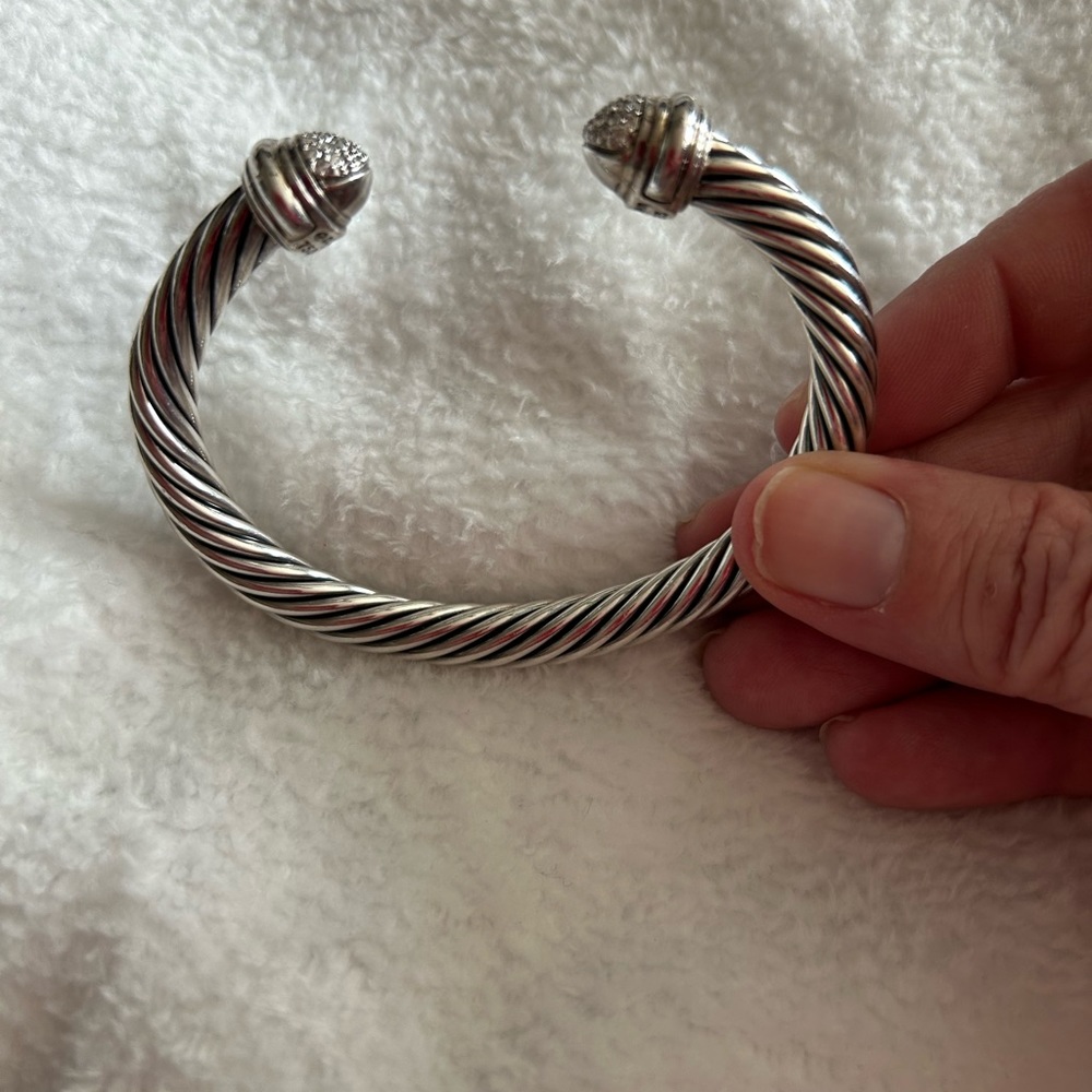 David Yurman diamond pave bracelet.. medium I’m thinking a 7mm
